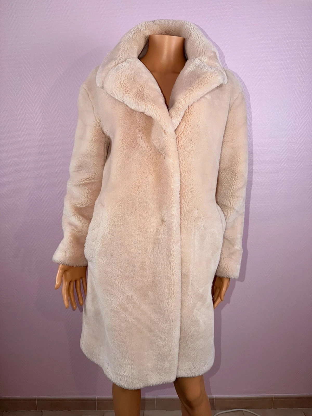 Manteau femme bash taille 0 34/36 beige